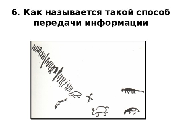 6. Как называется такой способ передачи информации